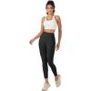 imageTACVASEN Womens Leggings with Pockets Tummy Control Workout High Waisted Athletic Buttery Soft Yoga Ankle Pants 25Black