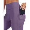 imageTACVASEN Womens Leggings with Pockets Tummy Control Workout High Waisted Athletic Buttery Soft Yoga Ankle Pants 25Dark Purple