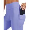 imageTACVASEN Womens Leggings with Pockets Tummy Control Workout High Waisted Athletic Buttery Soft Yoga Ankle Pants 25Dark Purple Blue