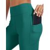 imageTACVASEN Womens Leggings with Pockets Tummy Control Workout High Waisted Athletic Buttery Soft Yoga Ankle Pants 25Emerald Green