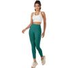 imageTACVASEN Womens Leggings with Pockets Tummy Control Workout High Waisted Athletic Buttery Soft Yoga Ankle Pants 25Emerald Green