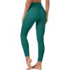 imageTACVASEN Womens Leggings with Pockets Tummy Control Workout High Waisted Athletic Buttery Soft Yoga Ankle Pants 25Emerald Green