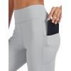 imageTACVASEN Womens Leggings with Pockets Tummy Control Workout High Waisted Athletic Buttery Soft Yoga Ankle Pants 25Light Grey
