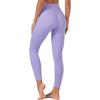 imageTACVASEN Womens Leggings with Pockets Tummy Control Workout High Waisted Athletic Buttery Soft Yoga Ankle Pants 25Light Purple