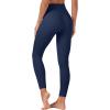 imageTACVASEN Womens Leggings with Pockets Tummy Control Workout High Waisted Athletic Buttery Soft Yoga Ankle Pants 25Navy