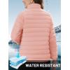 imageTACVASEN Womens Puffer Jacket Quilted Lightweight Stand Collar Zip Up Alternative Down Coat Warm Winter with 4 PocketsApricot