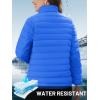 imageTACVASEN Womens Puffer Jacket Quilted Lightweight Stand Collar Zip Up Alternative Down Coat Warm Winter with 4 PocketsAzure Blue