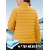 imageTACVASEN Womens Puffer Jacket Quilted Lightweight Stand Collar Zip Up Alternative Down Coat Warm Winter with 4 PocketsGinger
