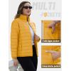 imageTACVASEN Womens Puffer Jacket Quilted Lightweight Stand Collar Zip Up Alternative Down Coat Warm Winter with 4 PocketsGinger