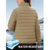 imageTACVASEN Womens Puffer Jacket Quilted Lightweight Stand Collar Zip Up Alternative Down Coat Warm Winter with 4 PocketsKhaki
