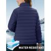 imageTACVASEN Womens Puffer Jacket Quilted Lightweight Stand Collar Zip Up Alternative Down Coat Warm Winter with 4 PocketsNavy Blue