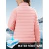 imageTACVASEN Womens Puffer Jacket Quilted Lightweight Stand Collar Zip Up Alternative Down Coat Warm Winter with 4 PocketsPink