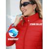 imageTACVASEN Womens Puffer Jacket Quilted Lightweight Stand Collar Zip Up Alternative Down Coat Warm Winter with 4 PocketsTomato Red