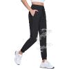 imageTACVASEN Womens Hiking Pants Lightweight Joggers with Pockets Quick Dry Athletic Pants Water Resistant Travel OutdoorBlack