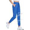 imageTACVASEN Womens Hiking Pants Lightweight Joggers with Pockets Quick Dry Athletic Pants Water Resistant Travel OutdoorBlue