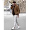imageTACVASEN Mens Bomber Jacket Lightweight Casual Spring Fall Windbreaker Zip Up Coat with Pocket01 Brown