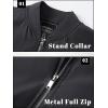imageTACVASEN Mens Bomber Jacket Lightweight Casual Spring Fall Windbreaker Zip Up Coat with Pocket01 C Black