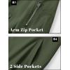 imageTACVASEN Mens Bomber Jacket Lightweight Casual Spring Fall Windbreaker Zip Up Coat with Pocket01 Green