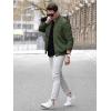 imageTACVASEN Mens Bomber Jacket Lightweight Casual Spring Fall Windbreaker Zip Up Coat with Pocket01 Green