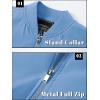 imageTACVASEN Mens Bomber Jacket Lightweight Casual Spring Fall Windbreaker Zip Up Coat with Pocket01 Light Blue