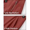 imageTACVASEN Mens Bomber Jacket Lightweight Casual Spring Fall Windbreaker Zip Up Coat with Pocket01 Orange Red