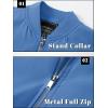 imageTACVASEN Mens Bomber Jacket Lightweight Casual Spring Fall Windbreaker Zip Up Coat with Pocket01 Royal Blue