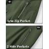 imageTACVASEN Mens Bomber Jacket Lightweight Casual Spring Fall Windbreaker Zip Up Coat with Pocket02 Green