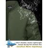 imageTACVASEN Mens Bomber Jacket Lightweight Casual Spring Fall Windbreaker Zip Up Coat with Pocket02 Green