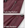imageTACVASEN Mens Bomber Jacket Lightweight Casual Spring Fall Windbreaker Zip Up Coat with Pocket02 Wine Red