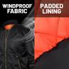 imageTACVASEN Mens JacketsBomber Jacket Fall Winter Warm Windbreaker Full Zip Casual Padded CoatsTurmeric
