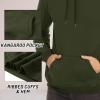 imageTACVASEN Mens Pullover Hoodie Thick Sherpa Lined Kangaroo Pocket Winter Windproof Warm Fleece Hoodie Athletic SweatshirtsArmy Green