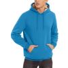 imageTACVASEN Mens Pullover Hoodie Thick Sherpa Lined Kangaroo Pocket Winter Windproof Warm Fleece Hoodie Athletic SweatshirtsBlue Green
