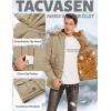 imageTACVASEN Mens Winter Jacket with Hood Water Repellent Windproof Thicken Parka Winter CoatKhaki