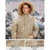 imageTACVASEN Mens Winter Jacket with Hood Water Repellent Windproof Thicken Parka Winter CoatKhaki