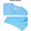 imageTACVASEN Womens Short Sleeve Shirts Sun Protection TShrit UPF 50 Quick Dry Outdoor Yoga Running Gym Workout TopsBlue