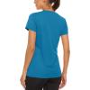 imageTACVASEN Womens Short Sleeve Shirts Sun Protection TShrit UPF 50 Quick Dry Outdoor Yoga Running Gym Workout TopsBlue Green