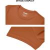 imageTACVASEN Womens Short Sleeve Shirts Sun Protection TShrit UPF 50 Quick Dry Outdoor Yoga Running Gym Workout TopsDark Orange