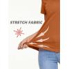 imageTACVASEN Womens Short Sleeve Shirts Sun Protection TShrit UPF 50 Quick Dry Outdoor Yoga Running Gym Workout TopsDark Orange