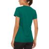 imageTACVASEN Womens Short Sleeve Shirts Sun Protection TShrit UPF 50 Quick Dry Outdoor Yoga Running Gym Workout TopsEgreen