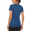 imageTACVASEN Womens Short Sleeve Shirts Sun Protection TShrit UPF 50 Quick Dry Outdoor Yoga Running Gym Workout TopsGrey Blue