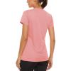 imageTACVASEN Womens Short Sleeve Shirts Sun Protection TShrit UPF 50 Quick Dry Outdoor Yoga Running Gym Workout TopsGrey Pink