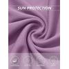 imageTACVASEN Womens Short Sleeve Shirts Sun Protection TShrit UPF 50 Quick Dry Outdoor Yoga Running Gym Workout TopsGrey Purple