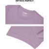 imageTACVASEN Womens Short Sleeve Shirts Sun Protection TShrit UPF 50 Quick Dry Outdoor Yoga Running Gym Workout TopsGrey Purple