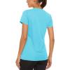 imageTACVASEN Womens Short Sleeve Shirts Sun Protection TShrit UPF 50 Quick Dry Outdoor Yoga Running Gym Workout TopsIce Blue