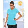 imageTACVASEN Womens Short Sleeve Shirts Sun Protection TShrit UPF 50 Quick Dry Outdoor Yoga Running Gym Workout TopsIce Blue