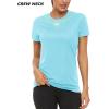 imageTACVASEN Womens Short Sleeve Shirts Sun Protection TShrit UPF 50 Quick Dry Outdoor Yoga Running Gym Workout TopsLake Blue