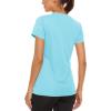 imageTACVASEN Womens Short Sleeve Shirts Sun Protection TShrit UPF 50 Quick Dry Outdoor Yoga Running Gym Workout TopsLake Blue