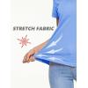 imageTACVASEN Womens Short Sleeve Shirts Sun Protection TShrit UPF 50 Quick Dry Outdoor Yoga Running Gym Workout TopsLight Blue