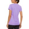 imageTACVASEN Womens Short Sleeve Shirts Sun Protection TShrit UPF 50 Quick Dry Outdoor Yoga Running Gym Workout TopsLight Purple