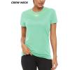imageTACVASEN Womens Short Sleeve Shirts Sun Protection TShrit UPF 50 Quick Dry Outdoor Yoga Running Gym Workout TopsMint Green